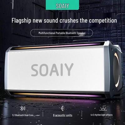 Soaiy SH05 Портативная уличная Bluetooth-колонка для караоке CN вилка (адаптер в комплекте)