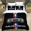 3D M-Mustang car LOGO printed Bedding Sets exquisite bed supplies set duvet cover comforter set bedding set luxury birthday gift
