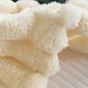 Двусторонняя искусственная меховая плед-покрывало из кроличьего меха для дивана 60x40 дюймов Пушистый искусственный меховой плед-покрывало для кровати Дивана Стула Домашний Декор