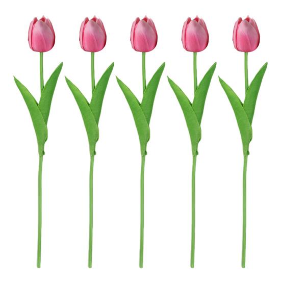 5 шт. Имитация тюльпана 34 см Искусственный тюльпан Поддельные цветы Искусственный тюльпан оптом Подарок на День матери для вазы Главная Кухня Свадьба Весна Украшения для вечеринки
