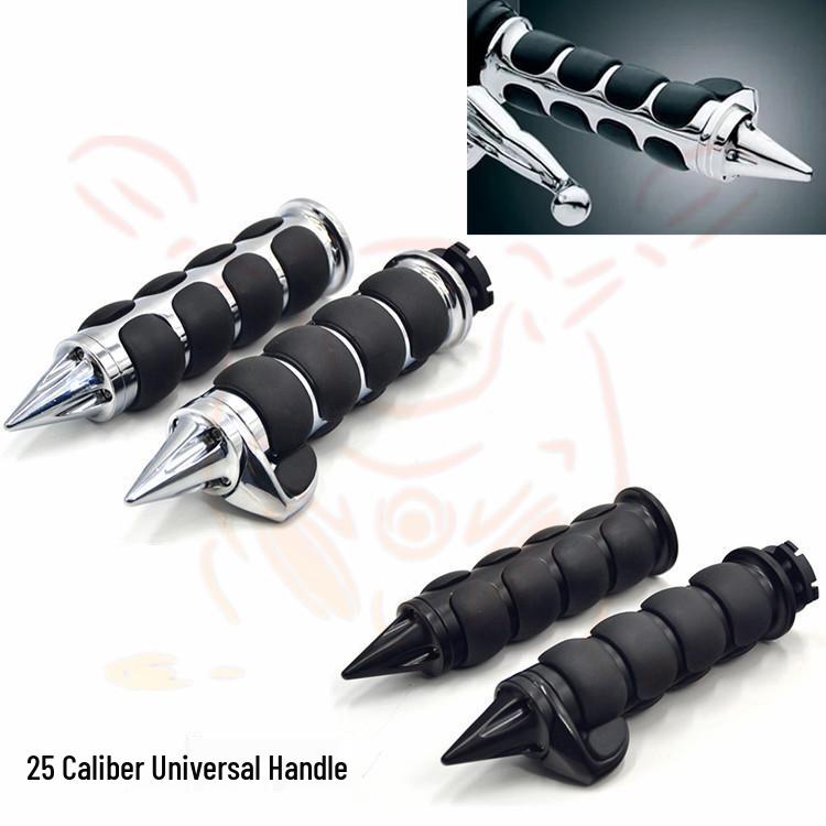 Alloy Handlebar Grips for Cruiser Motorcycles & Harley Bikes