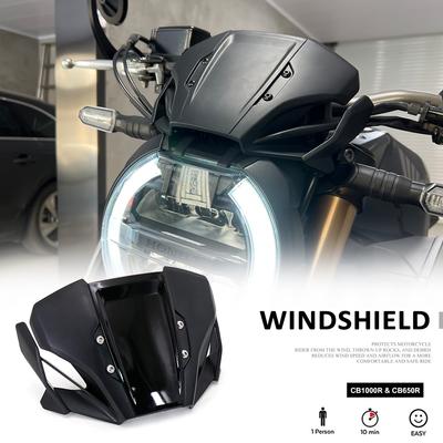 Ветровое стекло мотоцикла для HONDA CB650R CB1000R CB 650 1000 R аксессуары ветровое стекло обтекатель ABS ветровой щиток дефлектор 2018-2025