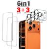 6 ШТ [3+3] Защитная пленка из закаленного стекла для экрана для iPhone 17 Pro Max/ 17 Pro / 17 Air / 17 + Защитные стекла для объектива камеры из закаленного стекла HD Прозрачные
