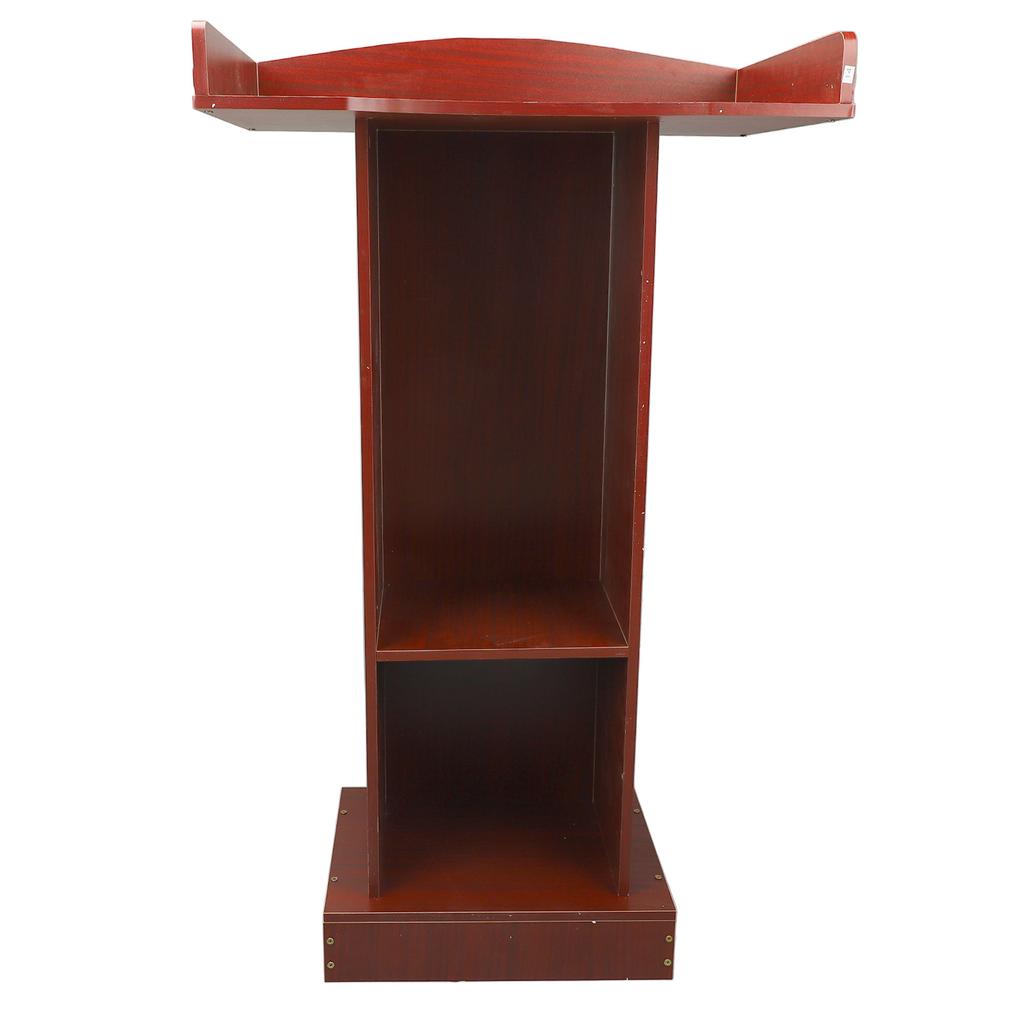 Подиумная стойка красного сандалового цвета, современный минималистский устойчивый кафедральный стол для конференц-зала