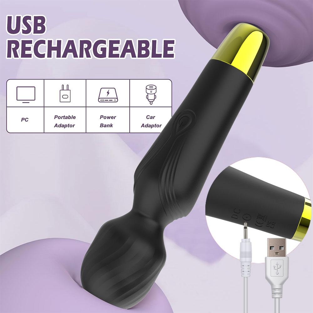 Мощный AV Magic Wand Вибратор для женщин Перезаряжаемый 7 Скоростей Массажер для точки G и Стимулятор клитора Силиконовые Взрослые Секс Игрушки для Пары