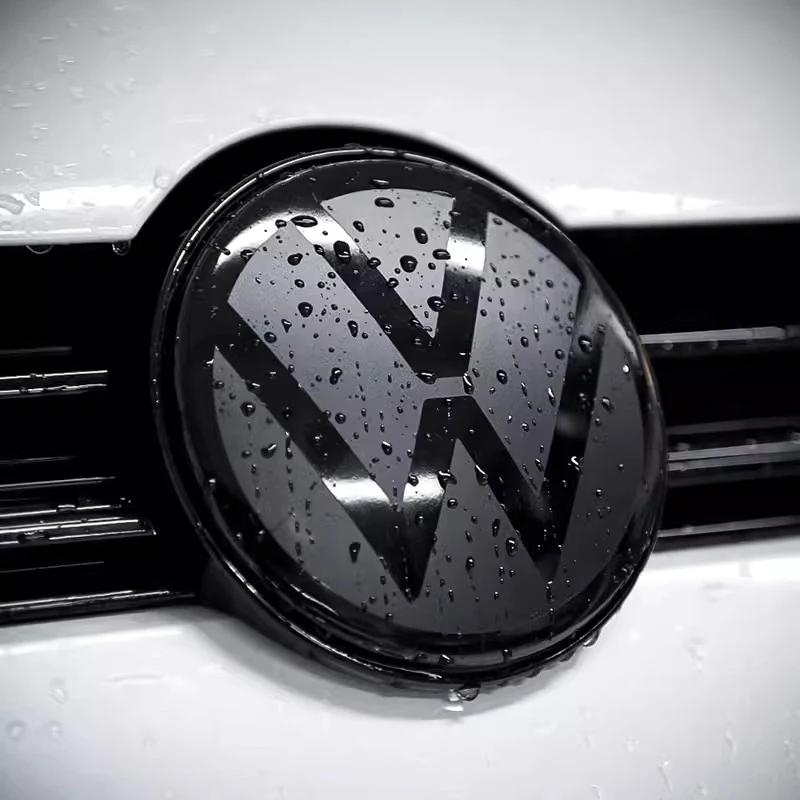 2026 Hot For VOLKSWAGEN VW 2Pcs Car Front Bonnet Grill Badge Cover Trunk Lid Emblem Sticker For VW Golf 6 7 8 Polo Passat B6 Var