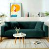 Bottle Green Velvet Sofa Cover for 2 Seaters [22P2]