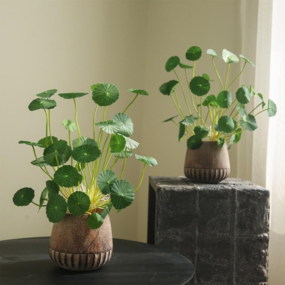 Floral Artificial Faux Plants Decorative Fake Lotus Leaves Living Room Ornaments