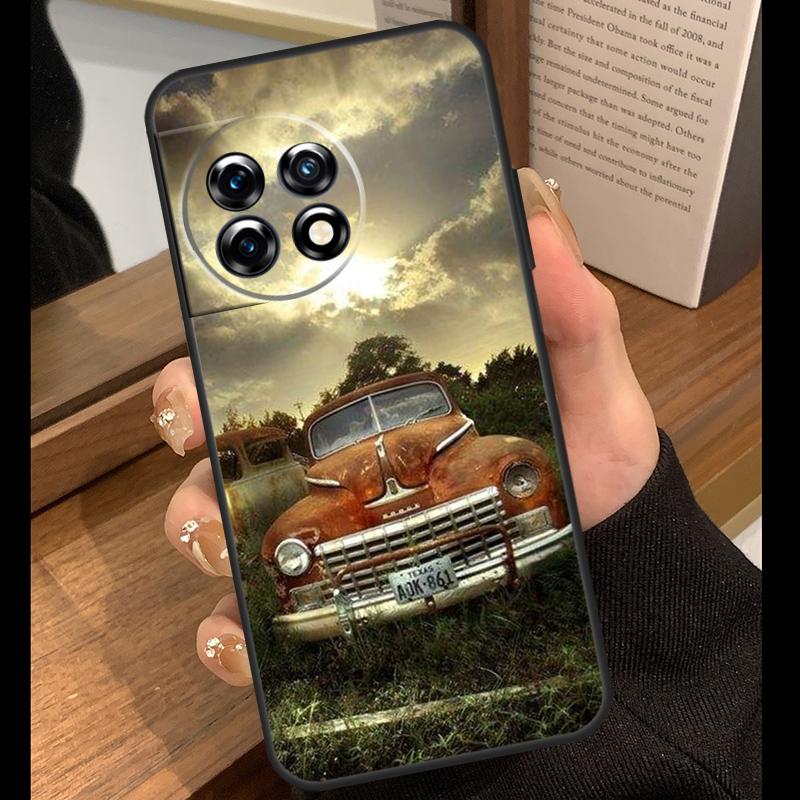Old Retro Tractors Car Case For OnePlus 13T 10T 15R 10R 12R 13R 13 12 11 9 10 Pro Nord CE 5 2 3 4 Lite N20 N30 Cover