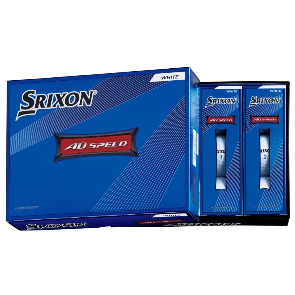 Белые мячи для гольфа Srixon ADSPEED, 3 дюжины (SNADS2WH3) (36 Шариков)