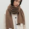 THE RYE Cable Wool Muffler(Brown)