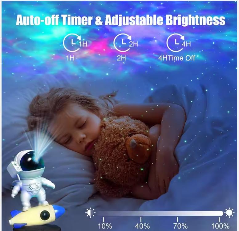 Астронавт Галактика Звездное небо Проектор Ночной Светильник Пульт Дистанционного Управления Ракета Туманность Проекционные Лампы Для Спальни Рождественский Подарок Детям
