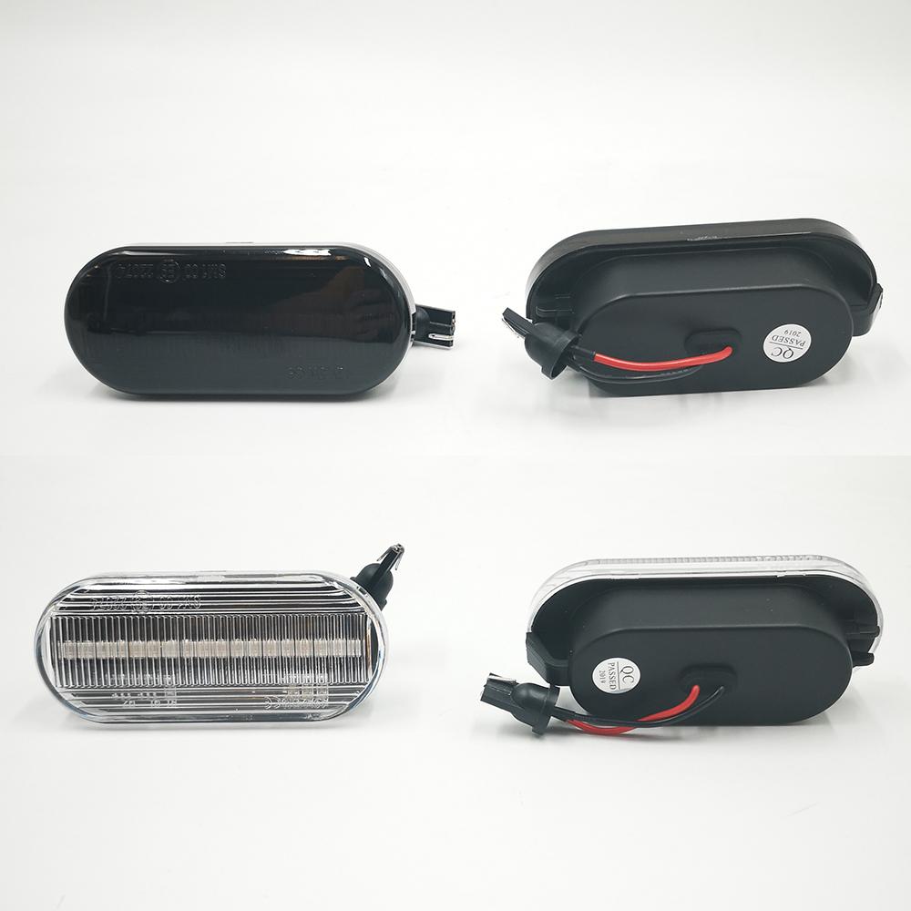 2 Pcs Led Dynamic Side Marker Turn Signal Light Sequential Blinker Light for Volkswagen VW Bora Golf 3 4 Passat 3BG Polo SB6