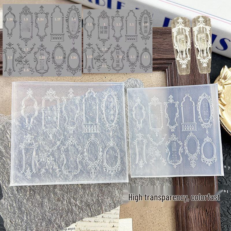 Мультяшная Бабочка и Кролик Рельефная Форма для Арт-Дизайна Ногтей DIY Гелевой Резьбы