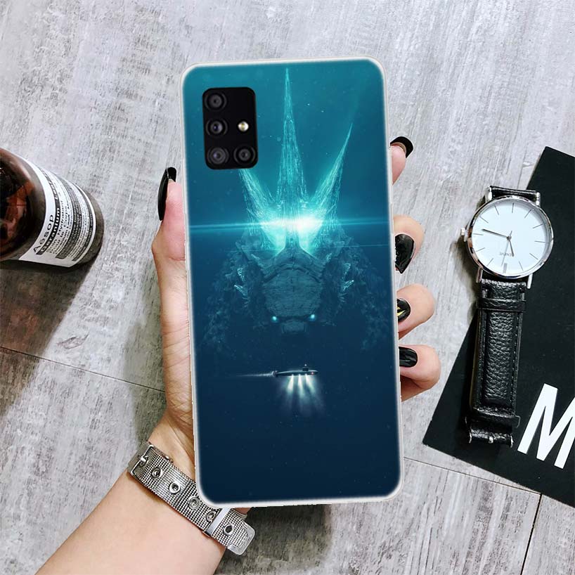Ocean Monster Shark Swimming Phone Case For Samsung Galaxy A52 A32 A22 A12 A02S A50S A30S A51 A31 AA71 Note 20 Ultra 10 S10 Plus