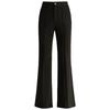 Mengshuya Women's High-Waist Slim Fit Micro Flare Pants
