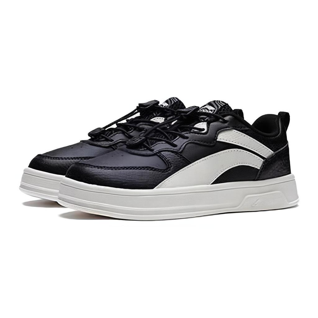 Li Ning Comfortable Shock Absorbing Durable Low Top Kids Casual Shoes Kids Casual Shoes Black YKCT036-3