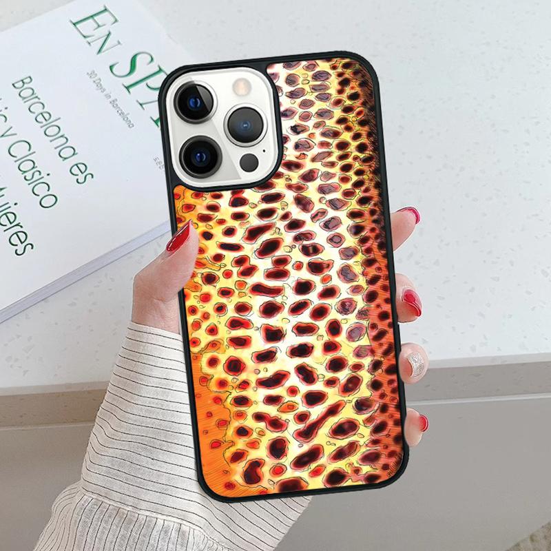 Чехол для телефона Fly Fishing Brown Trout Для iPhone 17 Air 15 16 16e 14 13 Pro Max Coque 12 11 Pro Max Для Apple PLUS fundas