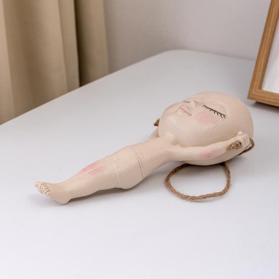 Цветочный контейнер-горшок, гимнастическая кукла, дизайн в скандинавском стиле с подвесными веревочными горшками, креативный сочный цветочный горшок, товары для дома