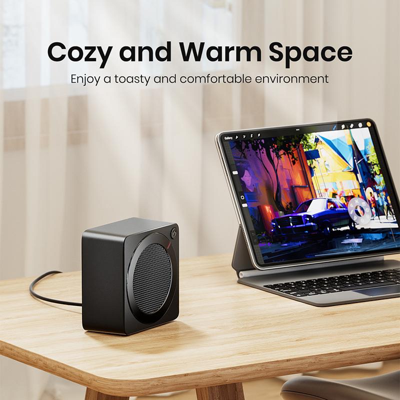 Обогреватель 500 Вт, энергоэффективные обогреватели для использования в помещении, электрический настольный обогреватель с керамическим покрытием PTC, быстрый нагрев,