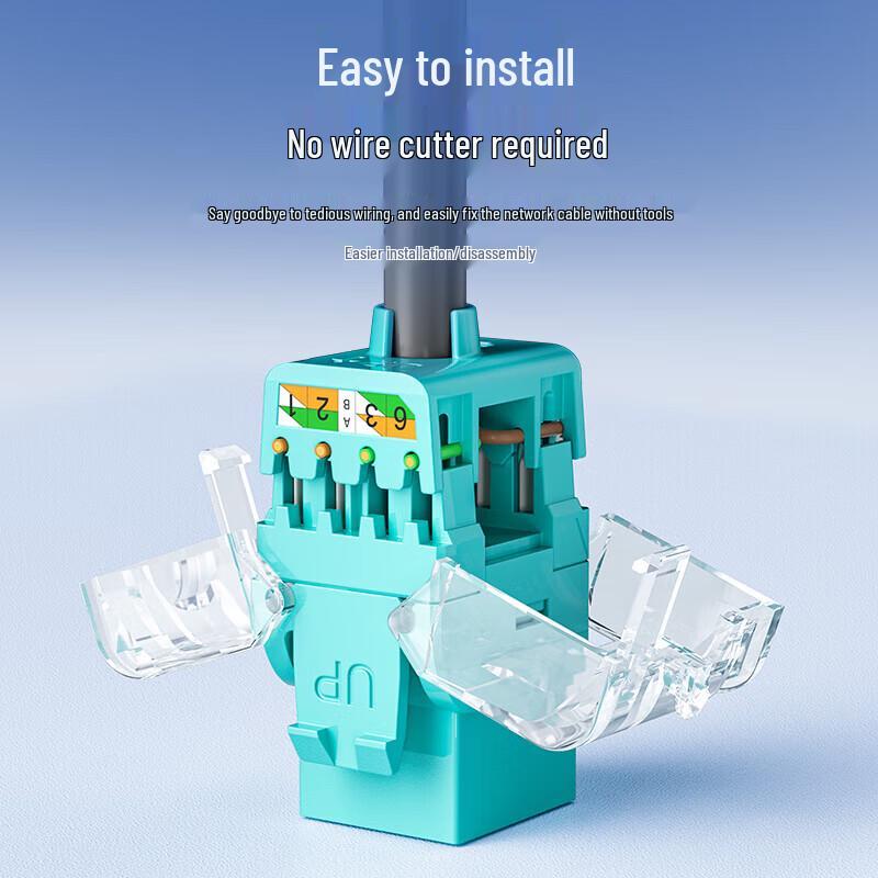 SAMZHE CAT6 Tool-Free RJ45 Keystone Jack Module