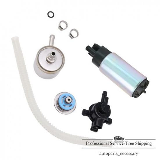 Fuel Pump W/Regulator, Housing&Fuel Filter Fit For 01-07 Harley Davidson Fat Boy