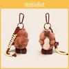 Cute Cartoon Eating Peanuts Groundhog Plush Toy Pendant Keychain For Bag Accessory And Collectors Gift