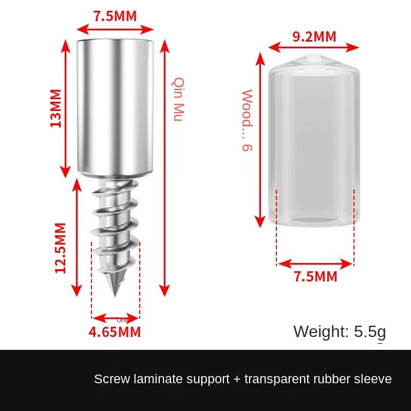 Стеновые стойки M3 Хозяйственный магазин Материнская плата Винты из нержавеющей стали Винт Резиновый чехол M2 Плотницкие инструменты Распорка Поддержка ламината