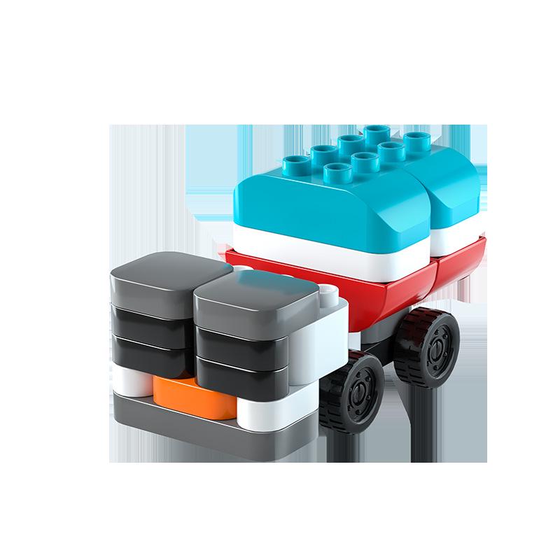 Инженерный автомобиль-пазл, совместимый с Lego, конструктор для детей 3-6 лет