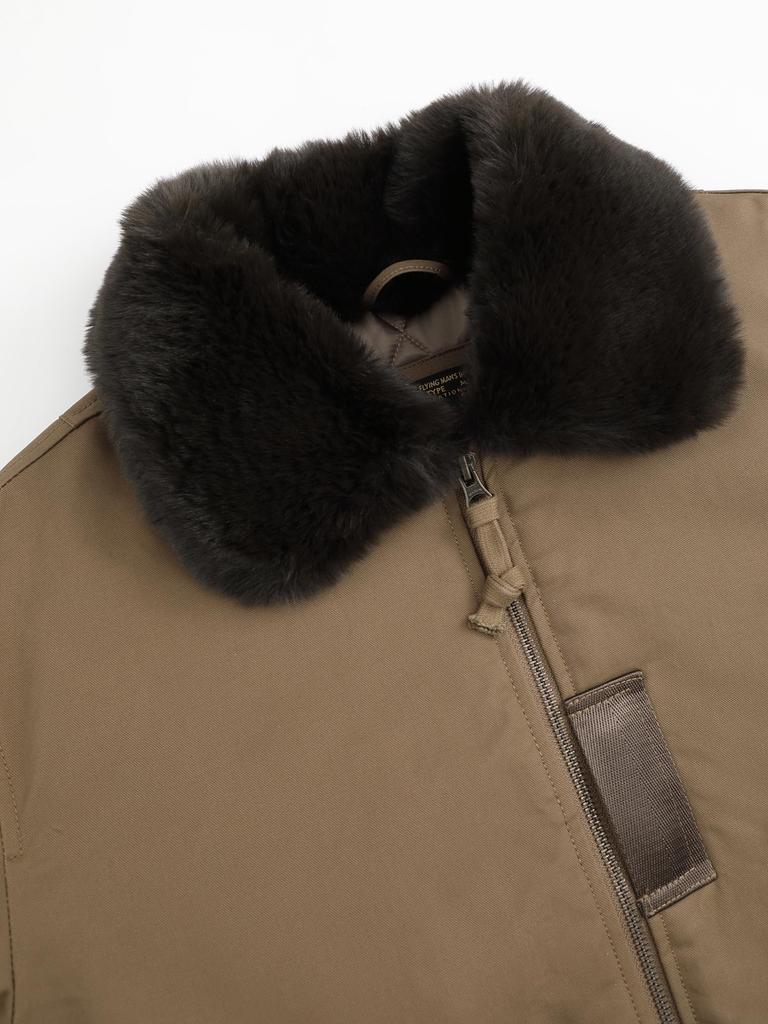 Куртка летная армейская B15, военная куртка, верхняя одежда, военная защита от холода [NNNORMEN] B-15, мужская, хаки, XL