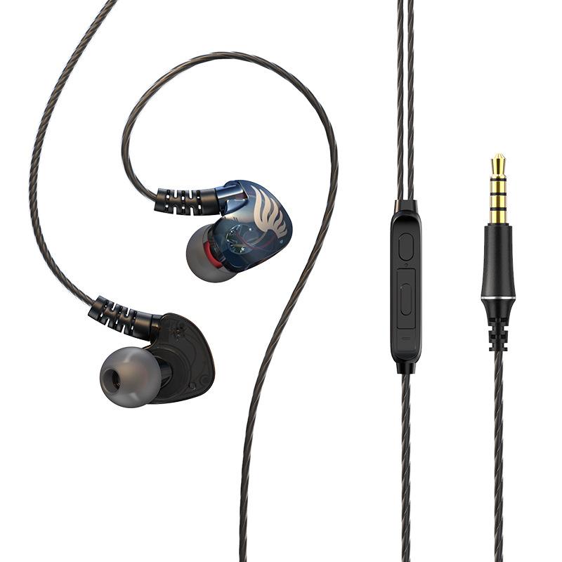 Wired Headphones In-ear Music Wired HIFI Monitoring Headphones Hanging Ear Mobile Gaming Sports Headphones