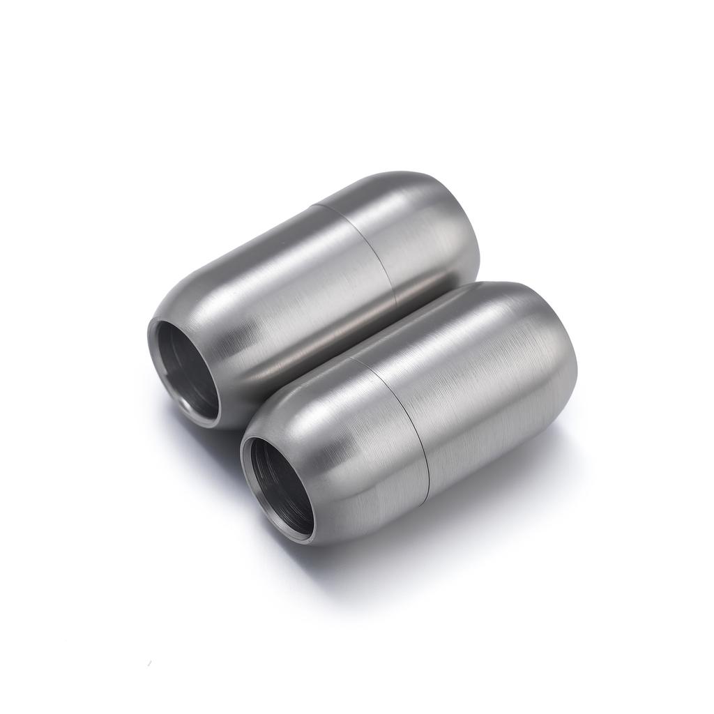 1pc Stainless Steel 7-12mm Magnetic Clasps Leather Cord Bracelet Magnet Lace Buckle Necklace DIY Connectors Jewelry Making