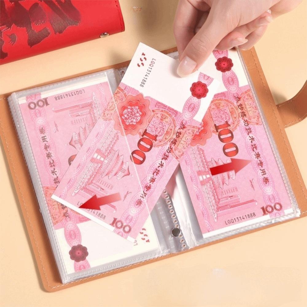 Large Capacity Binder Cash Organizer Waterproof Savings Challenge Binder  Cash Storage