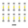 10Pcs 12V Auto White 31mm 36mm 39mm 41mm C5W C10W LED Bulb Canbus Festoon Led Car Interior Light Dome Reading License Plate Lamp