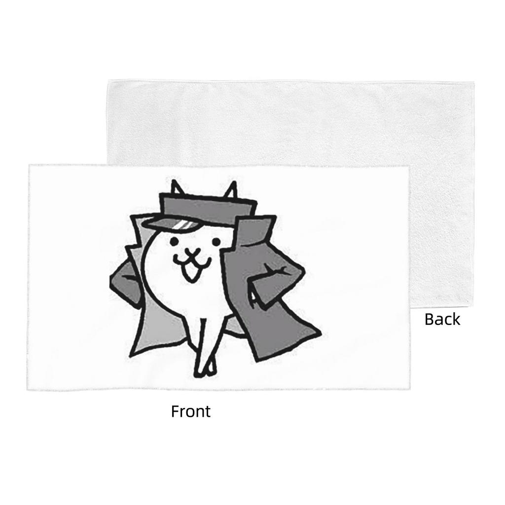 Gato Jotaro Battle Cats Soft Face Towel Quick Dry Pool Bath Cotton Towels Absorbent