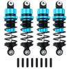 TRZX 4pcs RC Shock Absorbers, Front & Rear Shock Absorbers, 55mm & 62mm, Upgrade Parts for Tamiya TT02 1/10 RC Drift Car (62mm Blue)
