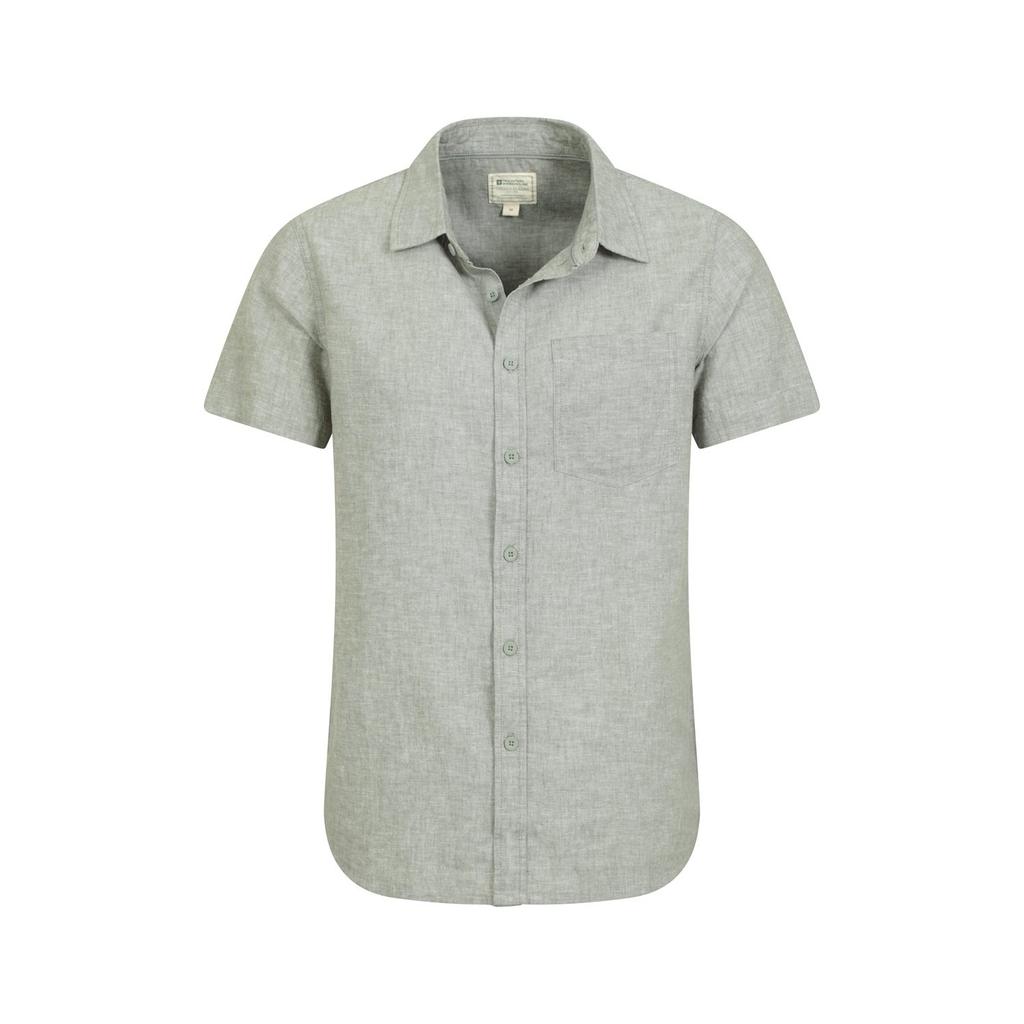 Mountain Warehouse Mens Lowe Linen Blend Shirt