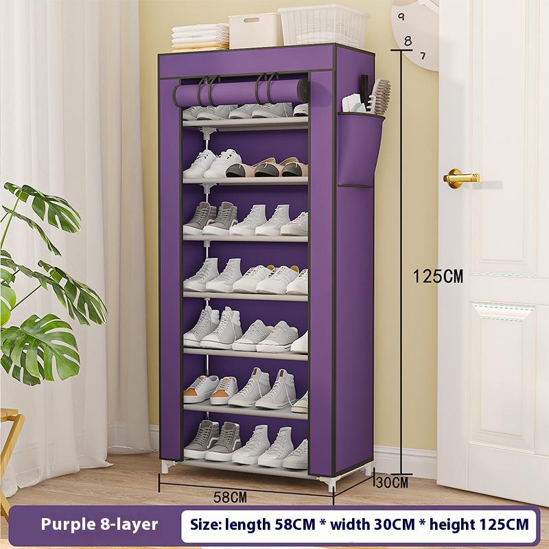 Multilayer Nonwoven Shoes Storage Cabinet Dust-proof Shoe Rack Storage Rack Space-saving Dustproof Shelf For Home Corridor