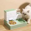 Cat Bowl Double Bowl Automatic Drinking Automatic Feeder Cat Food Bowl Dog Food Bowl Drinking All-in-One Cat Food Bowl