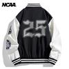 Винтажная бейсбольная куртка NCAA унисекс свободного кроя