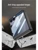 Чехол для Samsung Z Flip7: Вращающаяся на 360° подставка с беспроводной зарядкой, совместимая с Flip6, Прозрачная защитная крышка петли