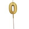 Gold Number Birthday Numeral Candles Number Cake Decor for Adults/Kids Party