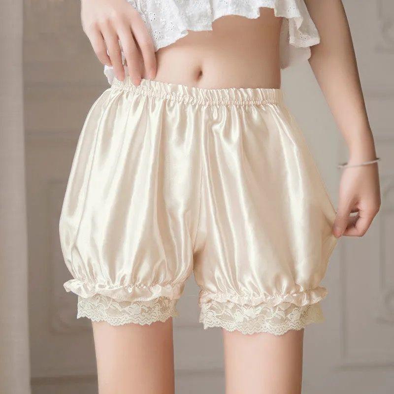 Safety Elastic Under Skirt Shorts Lace Lolita Women Loose Summer Thin Home Pumpkin Cute Anti Emptied Short for Girls