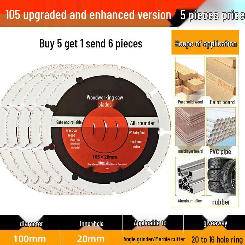 Professional Grade Angle Grinder Cutting Disc for Wood, Aluminum, and PVC