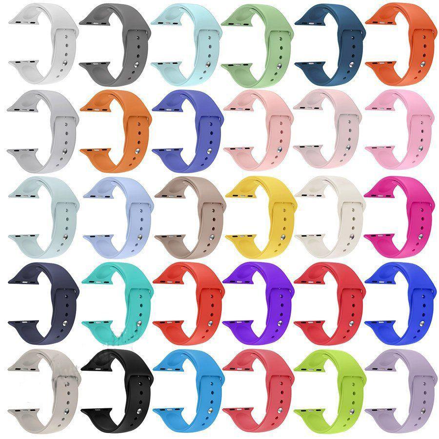 Ремешок для Apple Watch с тонкой талией, силиконовый ремешок, двойная пряжка, легкий, для фитнеса