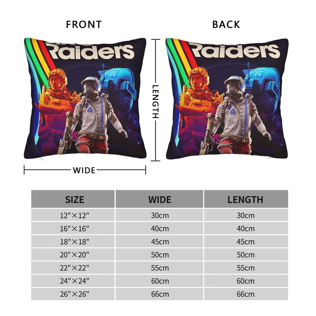 Arc Raiders Rooster Game Pillow Cover Retro Trendy Pillow Case For Couch Sofa Bedroom Design Cushion Cover Gift