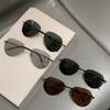 Солнцезащитные очки-пилоты без оправы Мужские Модные Винтажные Однотонные Уличные Очки Женские Новые Трендовые Дизайнерские Солнцезащитные Очки Роскошного Бренда