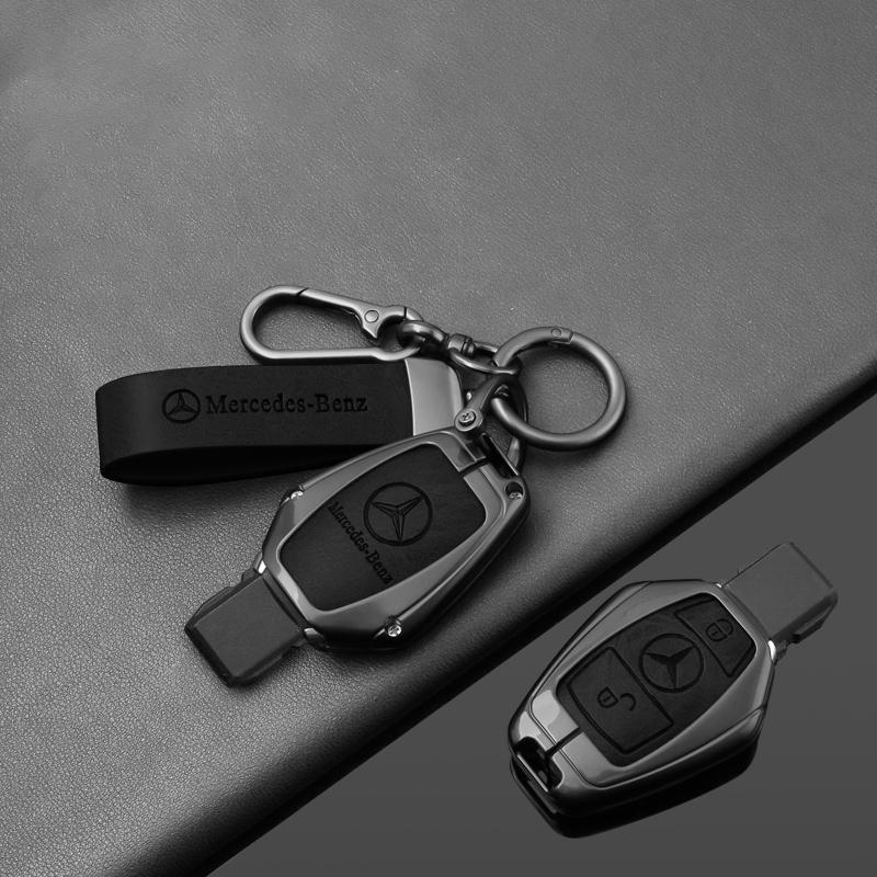 CRI1Leather Car Remote Key Case Cover Shell For Mercedes Benz A B G R Class GLA CLA GLK GLC CLS W176 W204 W251 W463 W205 A200 A260