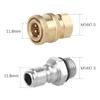 High Pressure Brass Washer Connector M14x1.5mm 1/4" Quick Connector Car Washer Adapter Water Gun Hydraulic Couplers Couplings