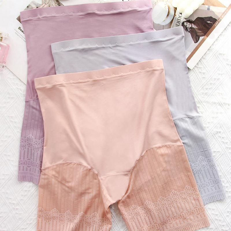 Plus Size Safety Shorts Women Summer Highly Elastic Sexy Lace Anti Chafing Under Skirt Boxers Shaping Waist Boyshorts Panties 120kg